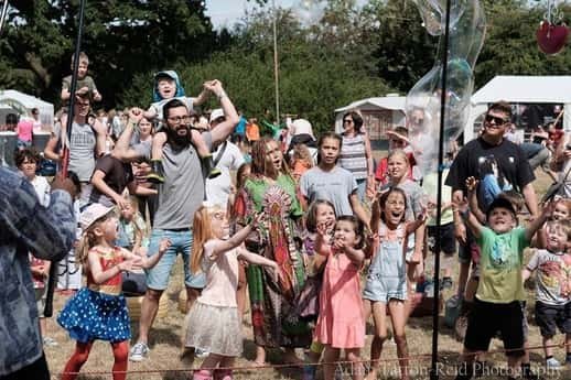 festival big bubble man