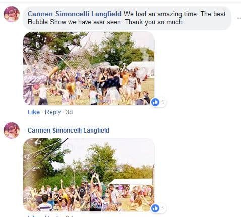 festival big bubble man